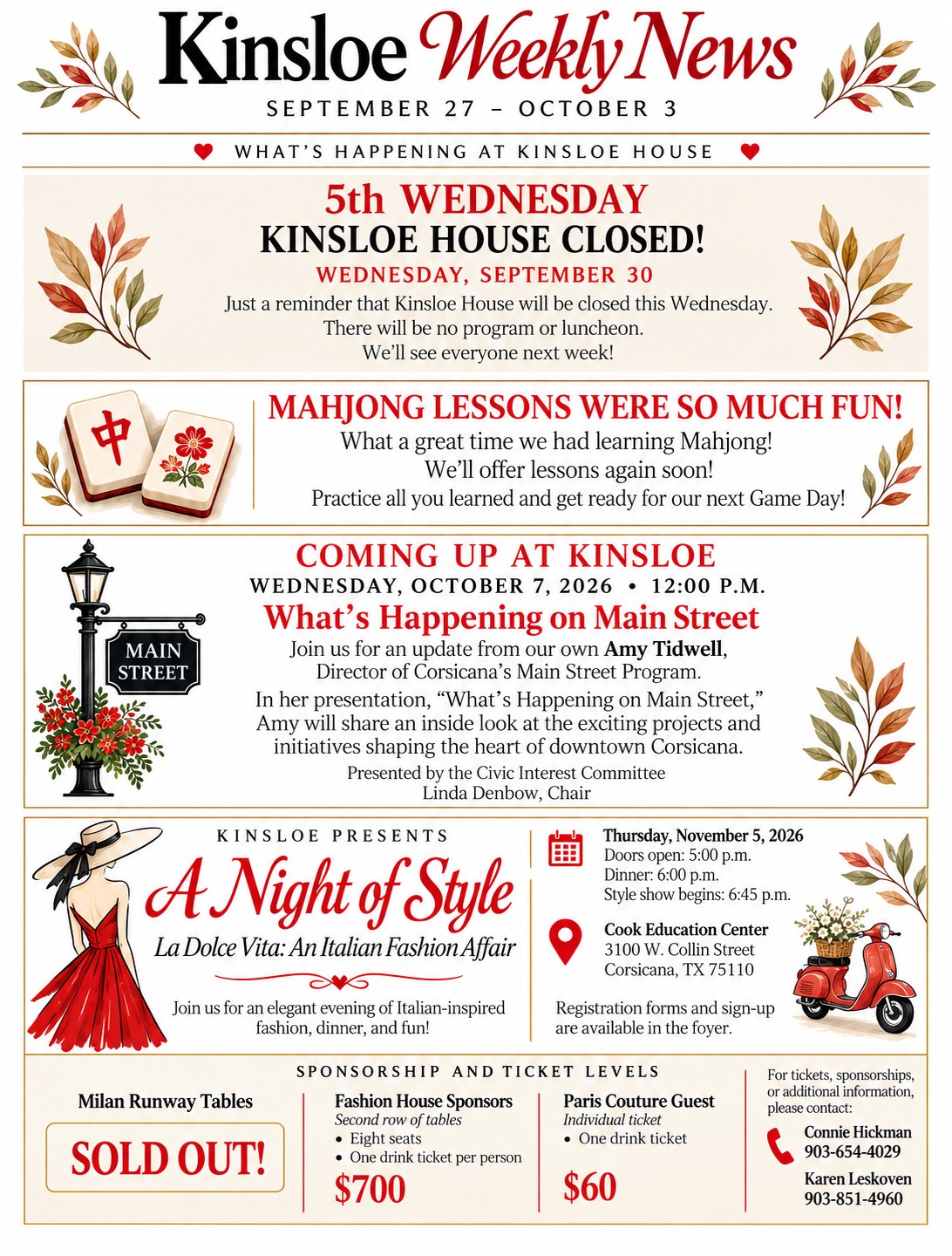Kinsloe Weekly News